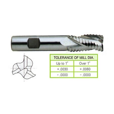 Yg-1 Tool 3 Flute Regular Length Se Hi-Helix Rougher 8% Cobalt 66445